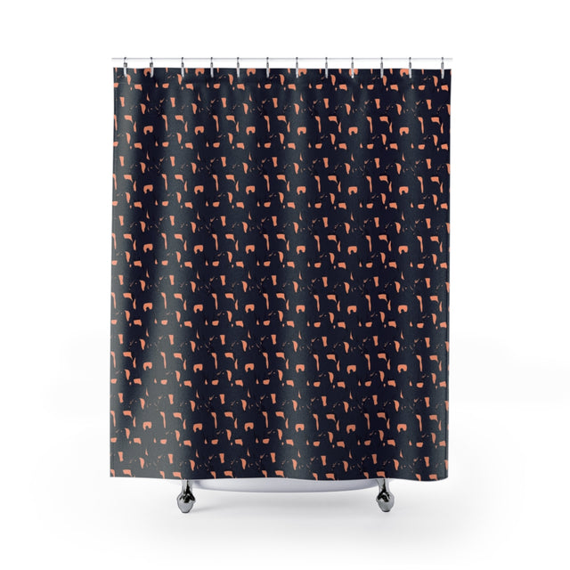 Midnight Dachshund Dreams Shower Curtain
