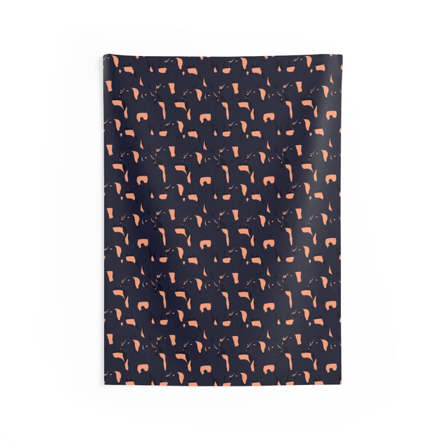 Midnight Dachshund Dreams Wall Tapestry