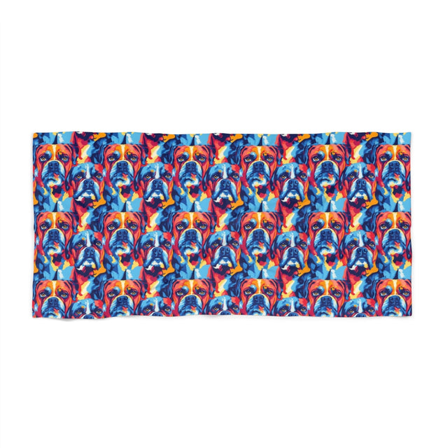 Midnight Electric Boxers Beach Towel