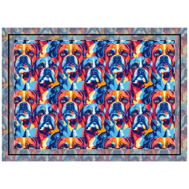 Midnight Electric Boxers Throw Pillow