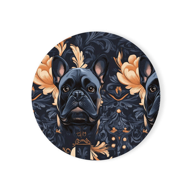 Midnight Frenchie Elegance Coasters