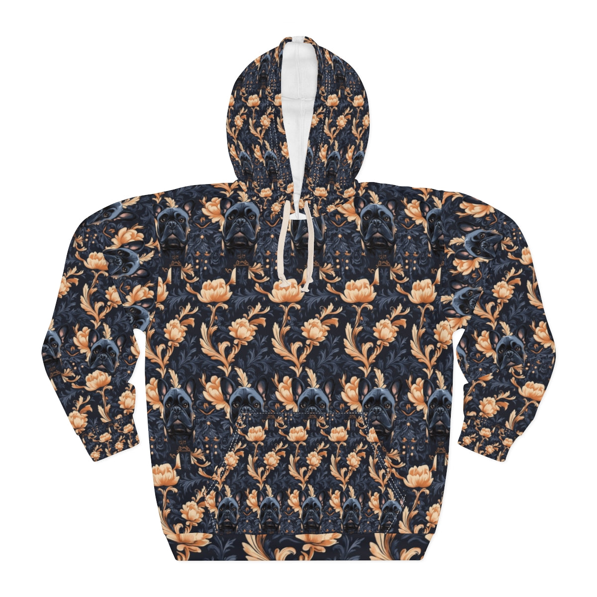 Midnight Frenchie Elegance Hoodie