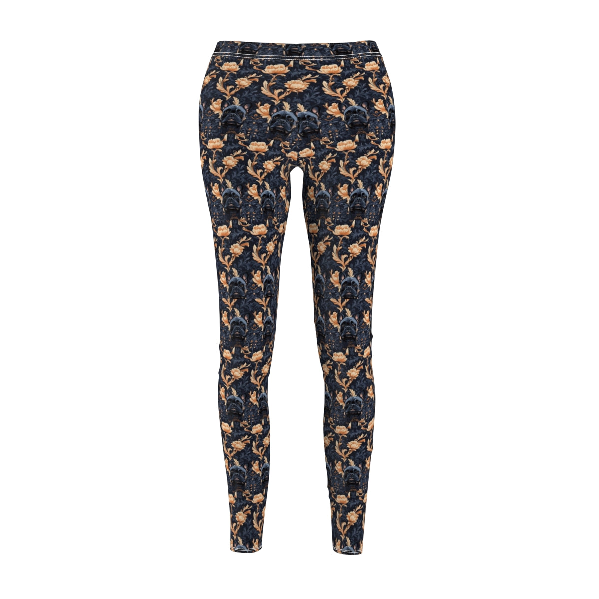Midnight Frenchie Elegance Leggings