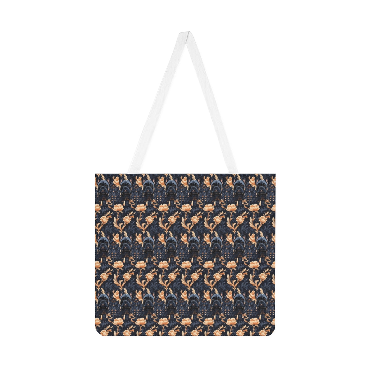 Midnight Frenchie Elegance Tote Bag