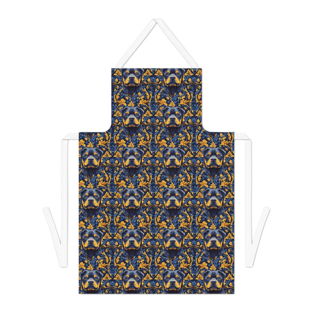 Midnight Gilded Rottweilers Apron