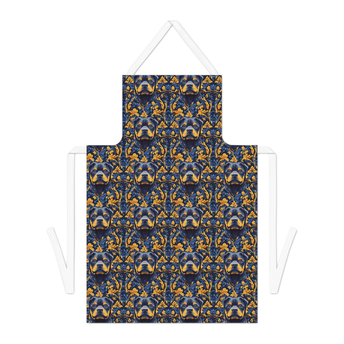 Midnight Gilded Rottweilers Apron