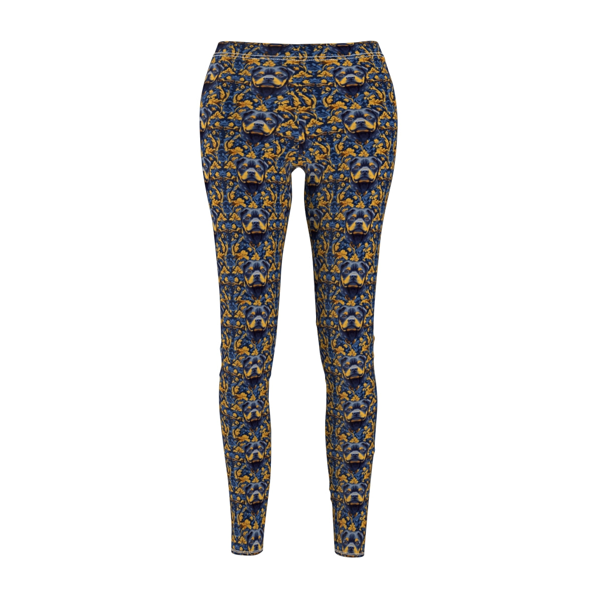 Midnight Gilded Rottweilers Leggings