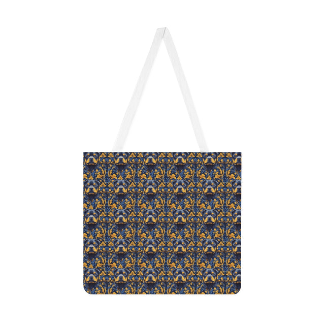 Midnight Gilded Rottweilers Tote Bag