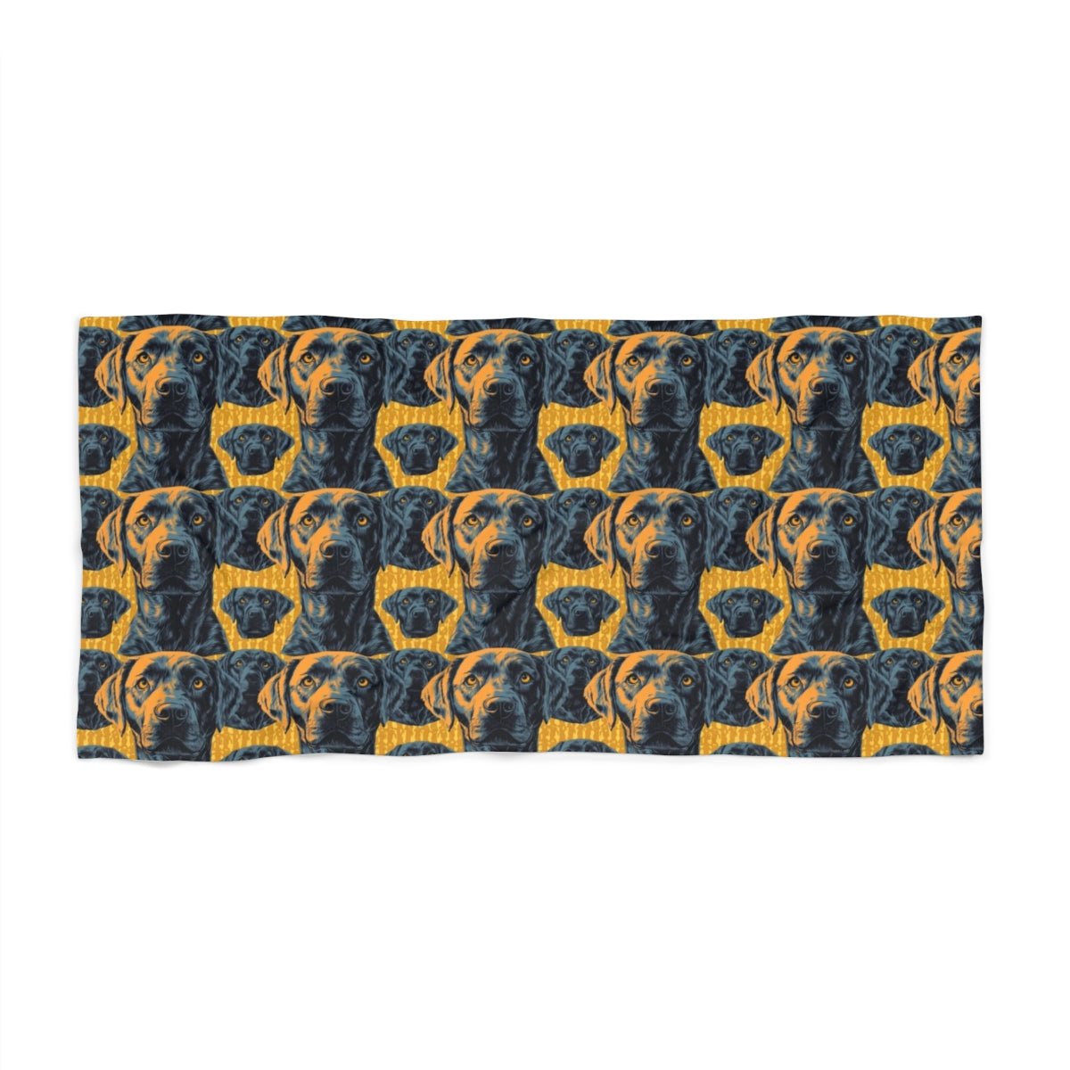 Midnight Linocut Labs Beach Towel