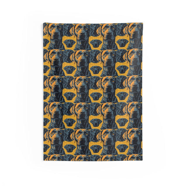 Midnight Linocut Labs Wall Tapestry