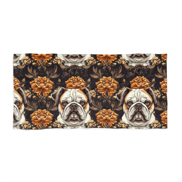 Midnight Majesty Bulldogs Beach Towel