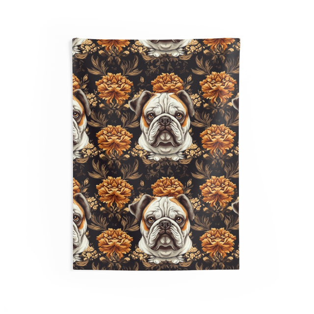Midnight Majesty Bulldogs Wall Tapestry