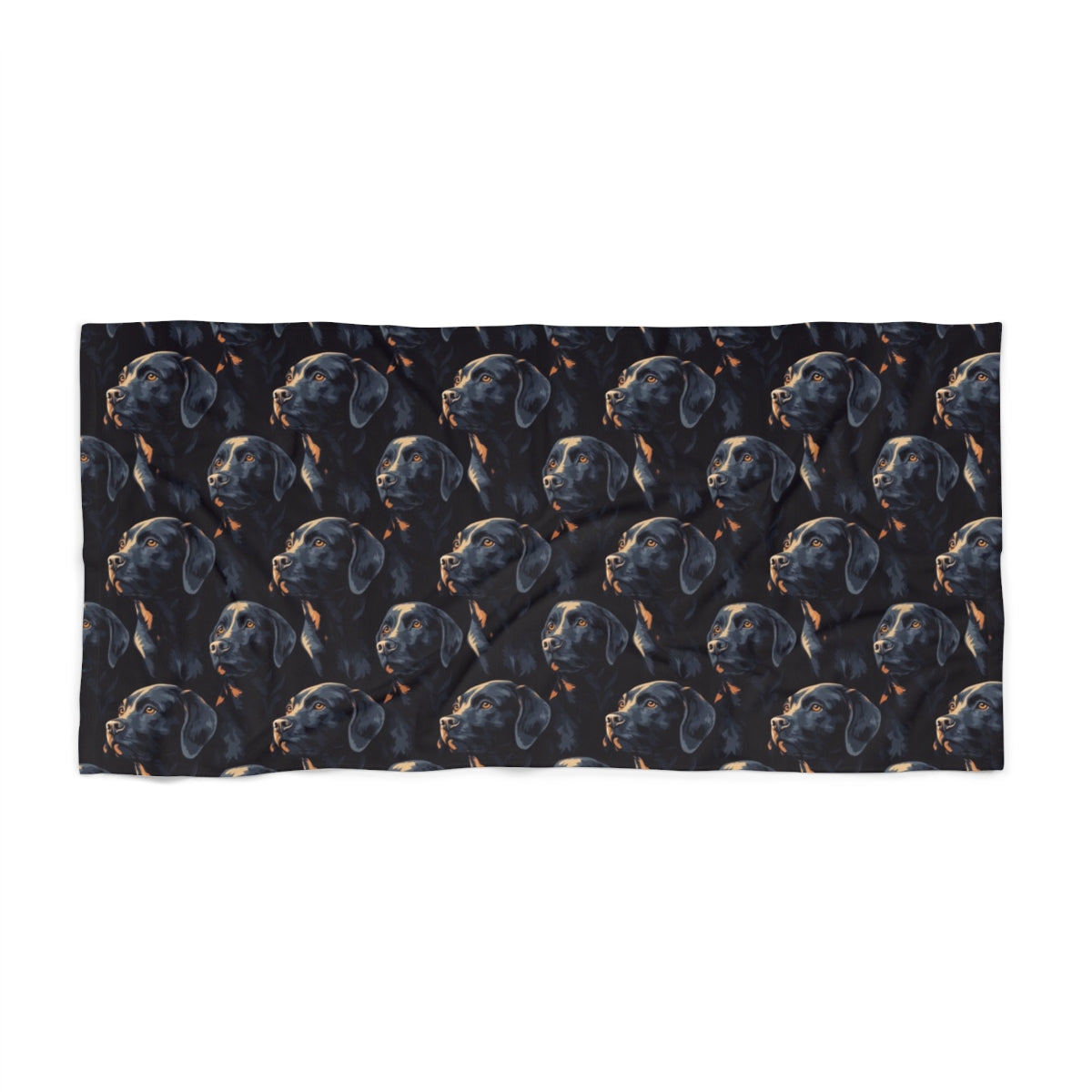 Midnight Muse Labradors Beach Towel