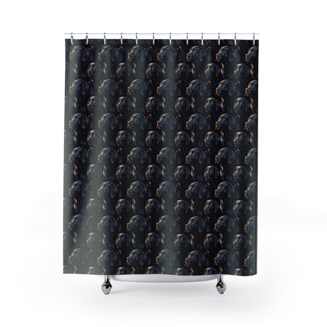 Midnight Muse Labradors Shower Curtain