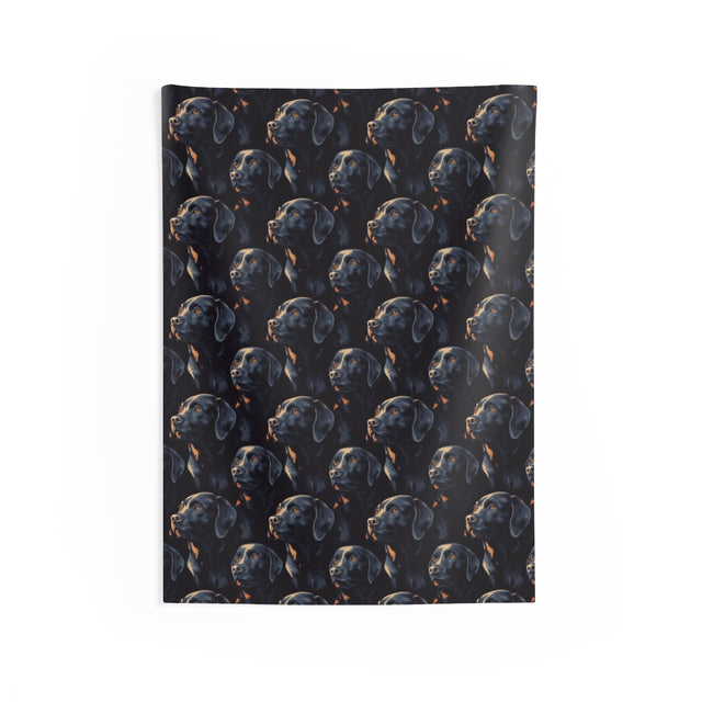 Midnight Muse Labradors Wall Tapestry