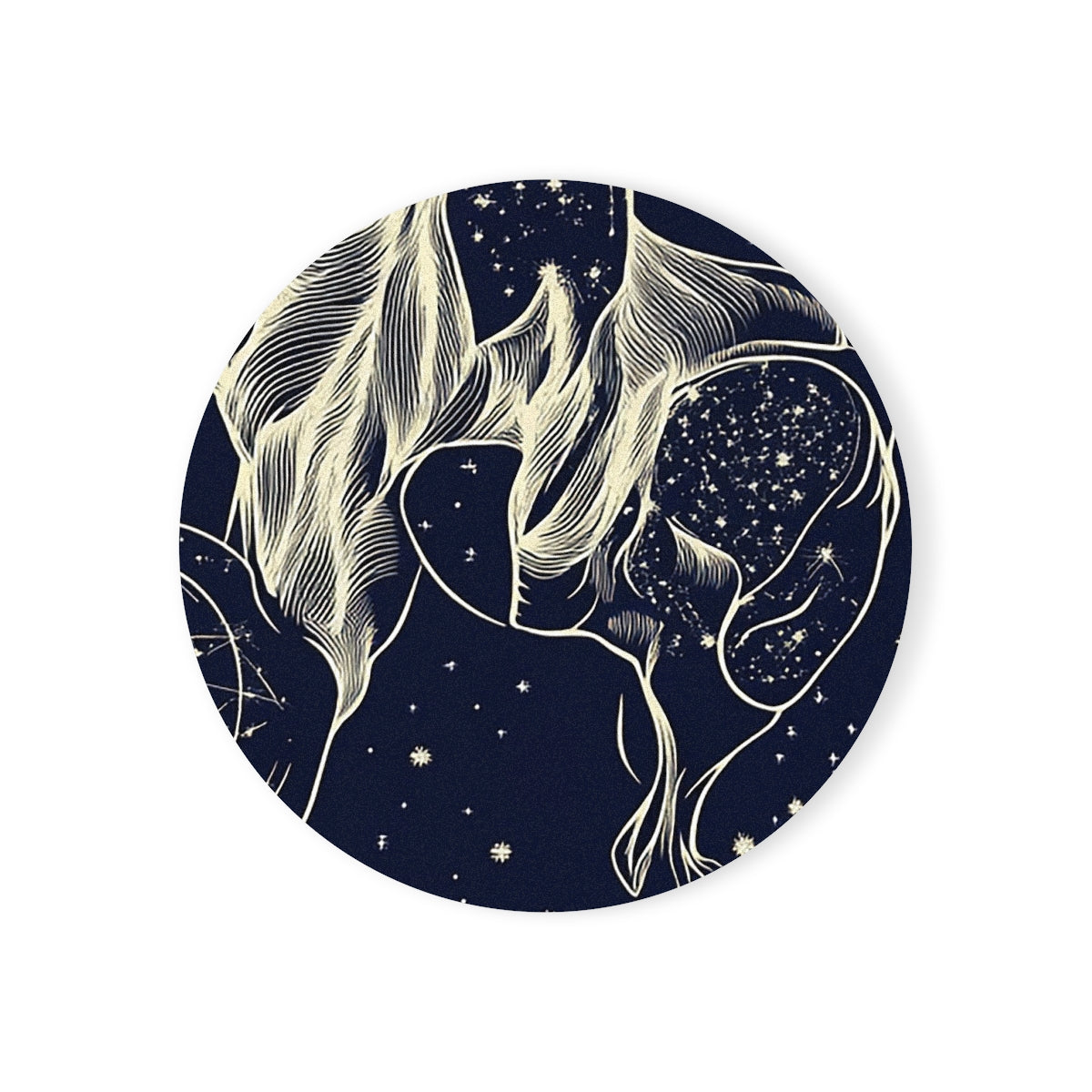 Midnight Navigator Boxers Coasters