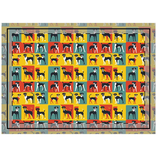 Modernist Hound Gallery Throw Pillow