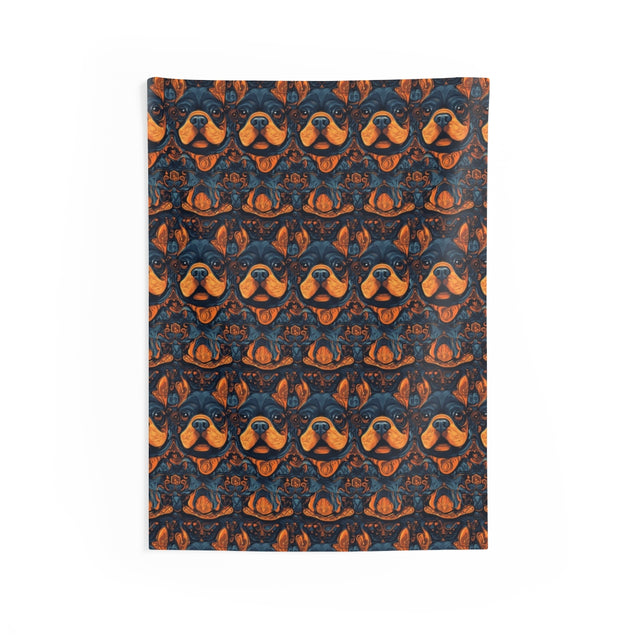 Molten Dreams French Bulldogs Wall Tapestry
