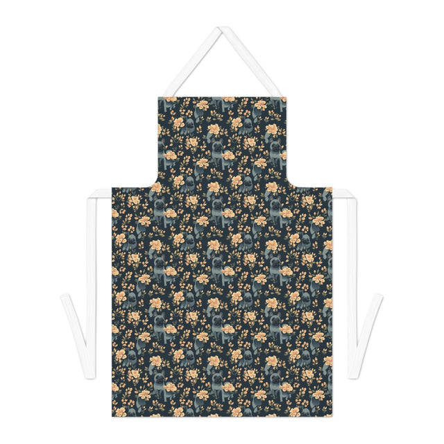 Moonlit Garden French Bulldogs Apron