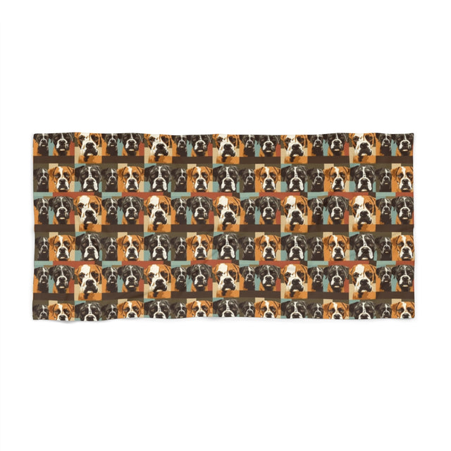 Mosaic Portrait Gallery Beach Towel