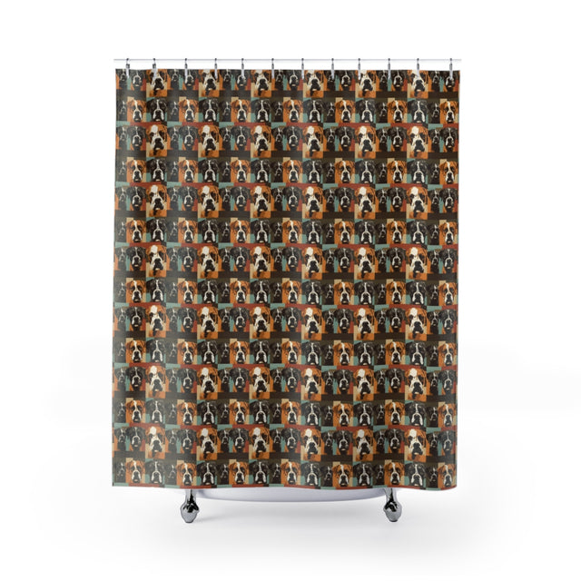 Mosaic Portrait Gallery Shower Curtain