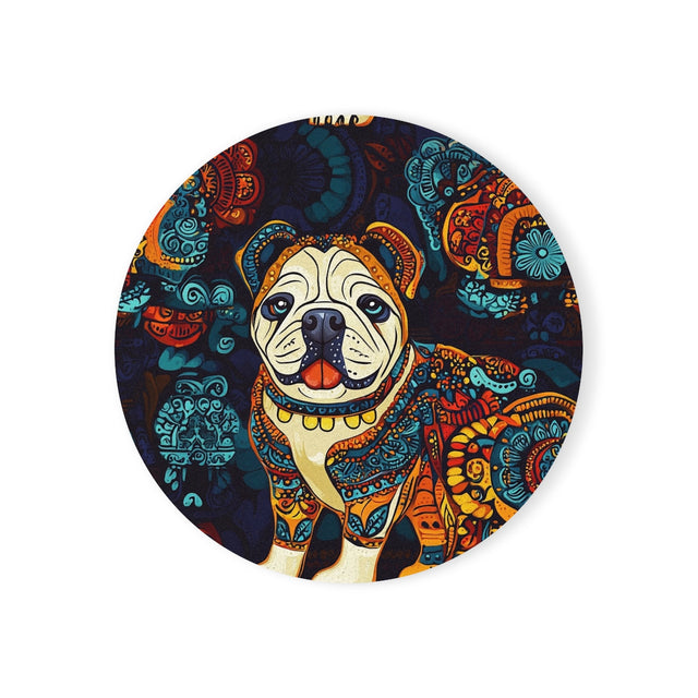 Mystic Mandala Bulldogs Coasters