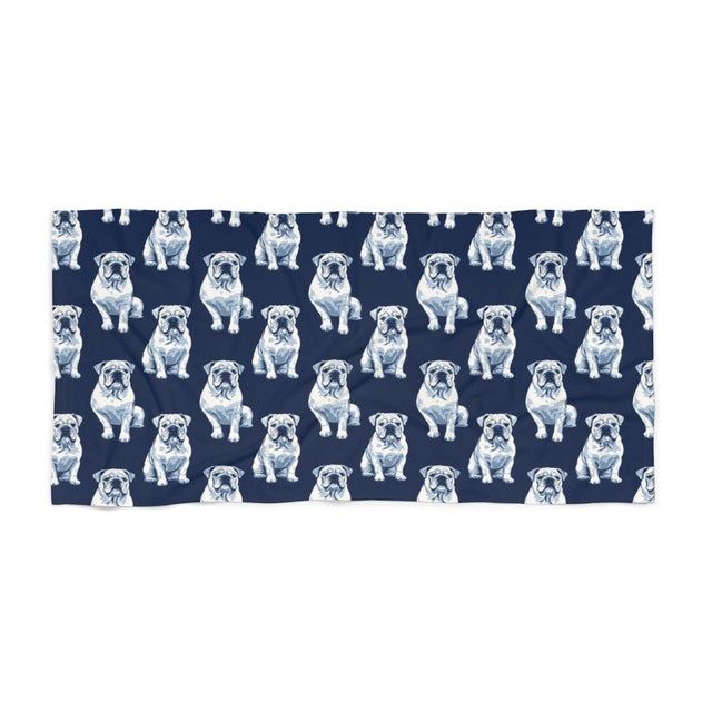 Naval Nobility Bulldogs Beach Towel