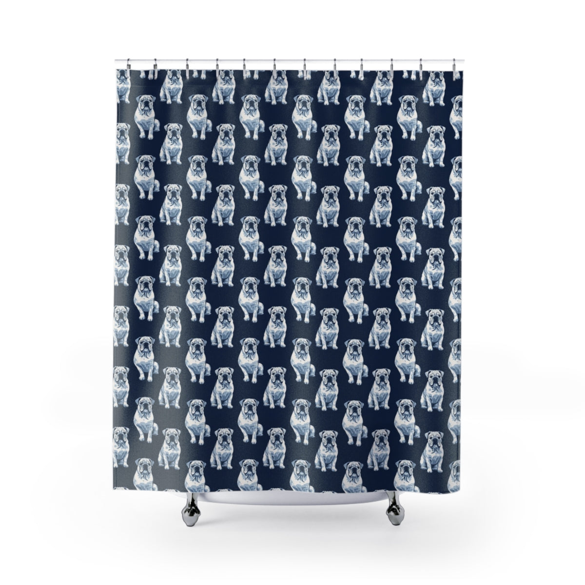Naval Nobility Bulldogs Shower Curtain