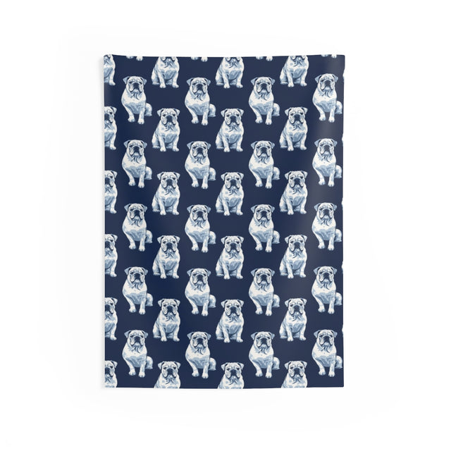 Naval Nobility Bulldogs Wall Tapestry