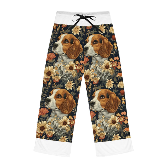 Navy Bloom Beagles Pajama Pants