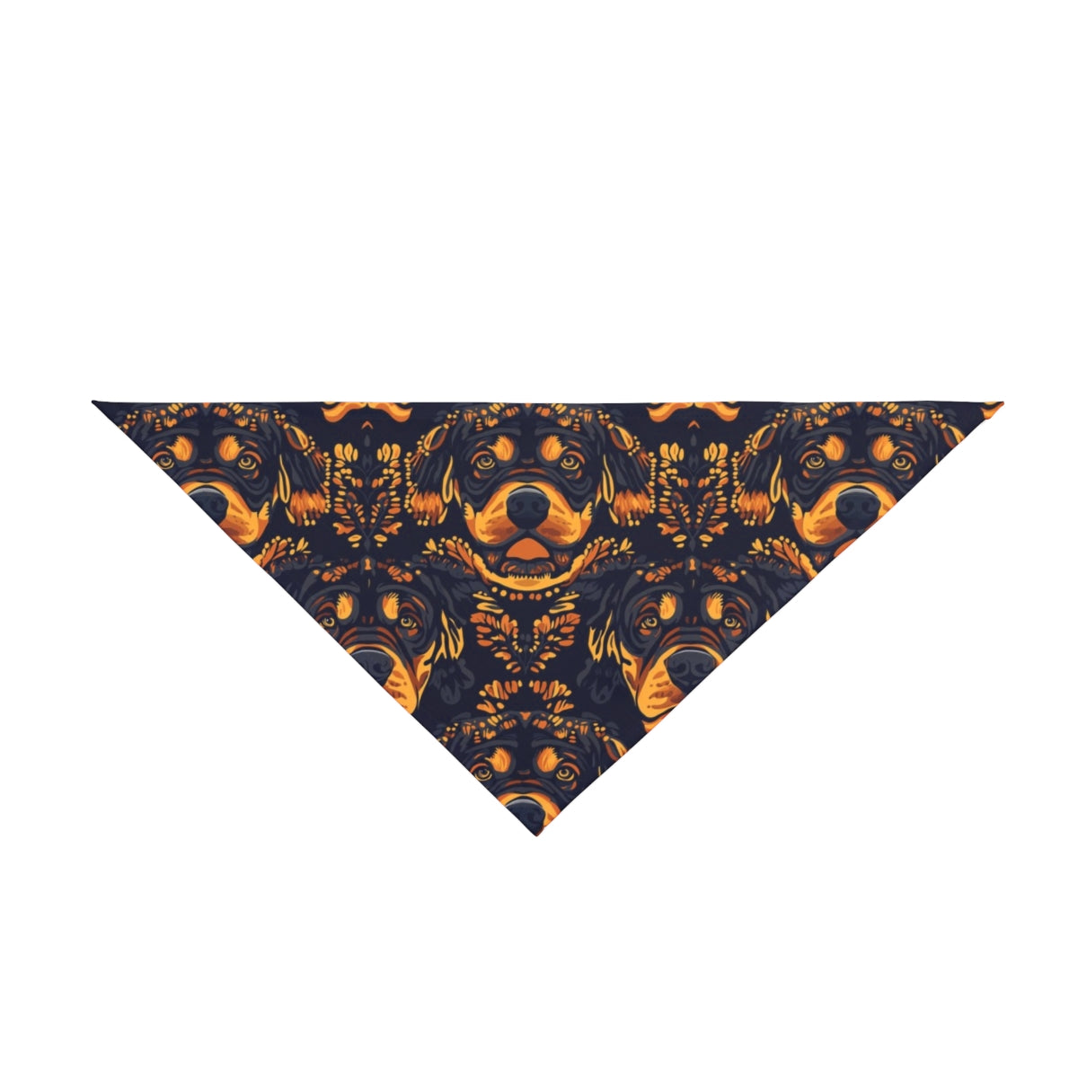 Navy Folk Flames Pet Bandana