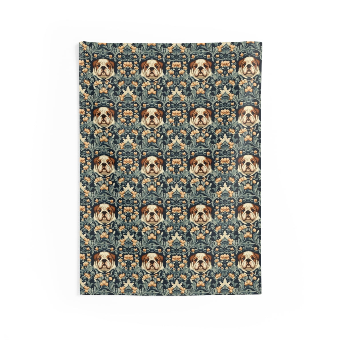 Navy Garden Bulldogs Wall Tapestry