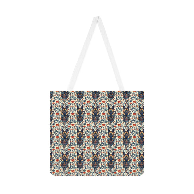 Navy Garden Shepherds Tote Bag