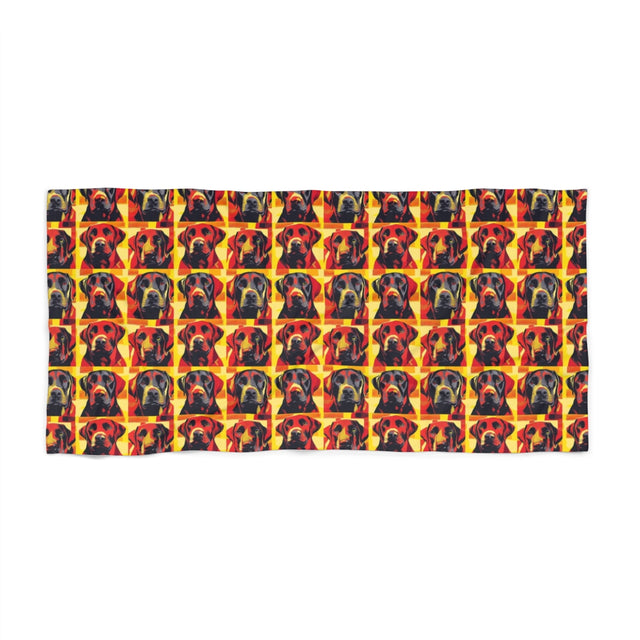Neon Burst Labs Beach Towel