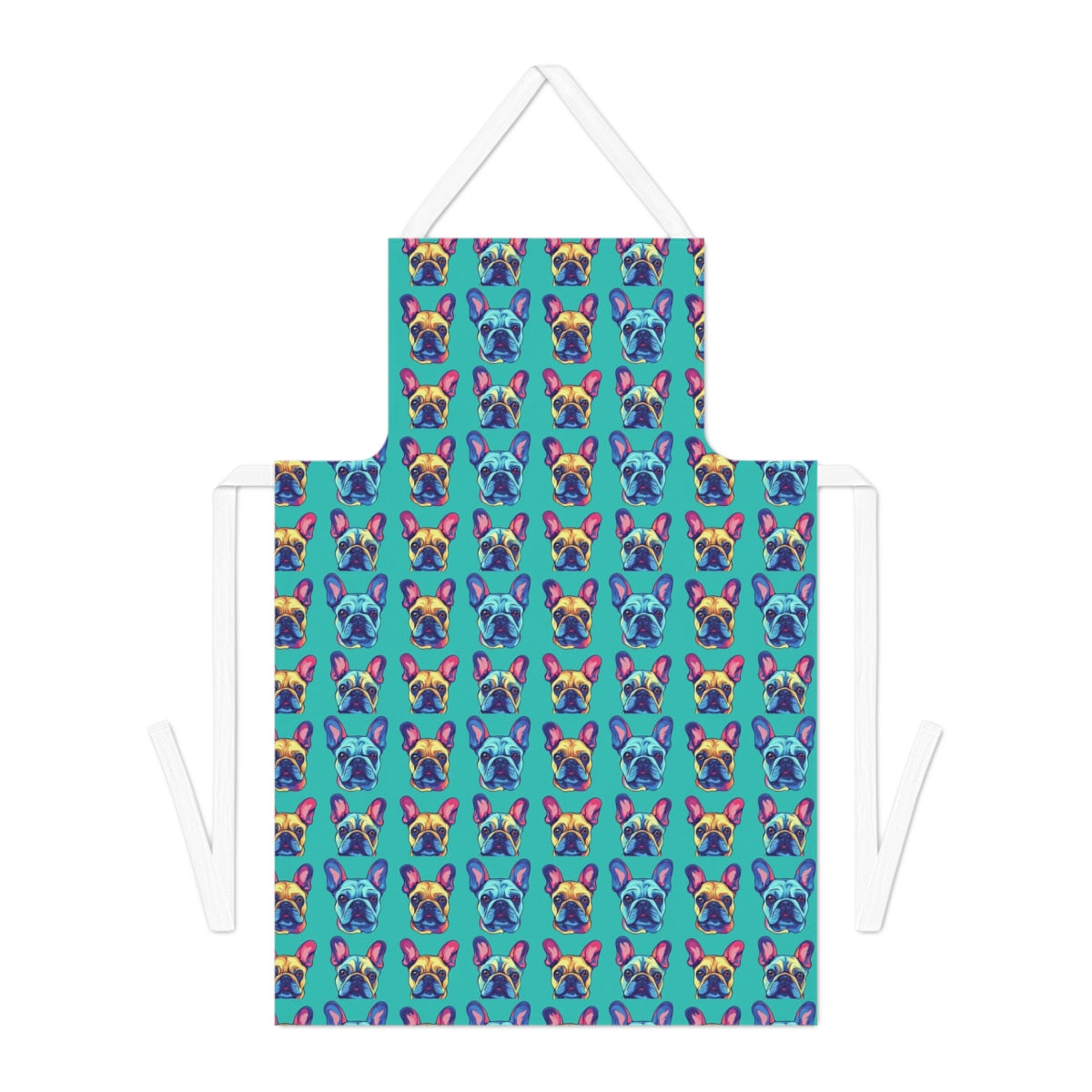 Neon Dreams French Bulldogs Apron