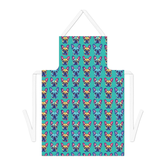 Neon Dreams French Bulldogs Apron