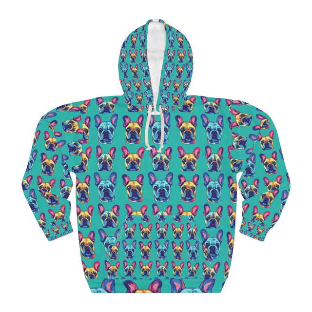 Neon Dreams French Bulldogs Hoodie