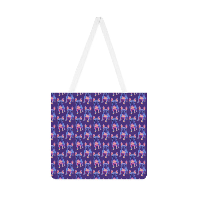 Neon Dreams Frenchies Tote Bag