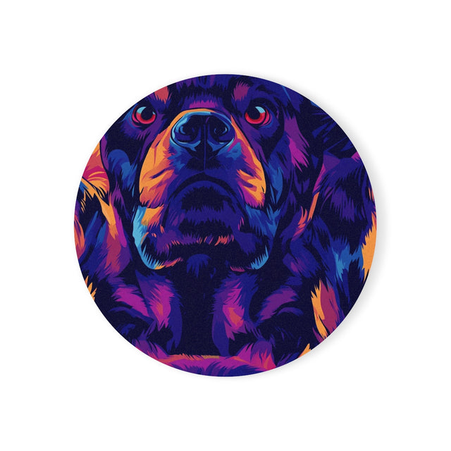 Neon Dreams Rottweiler Coasters