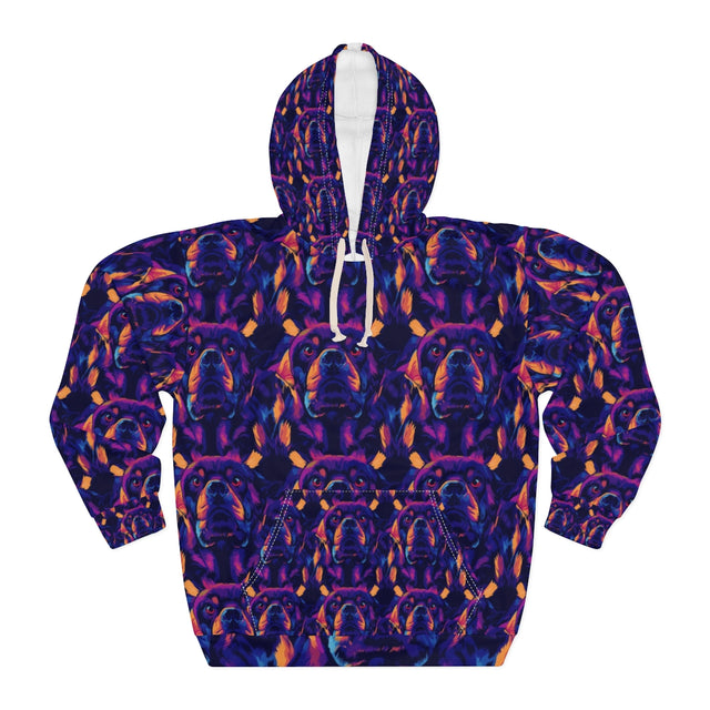 Neon Dreams Rottweiler Hoodie