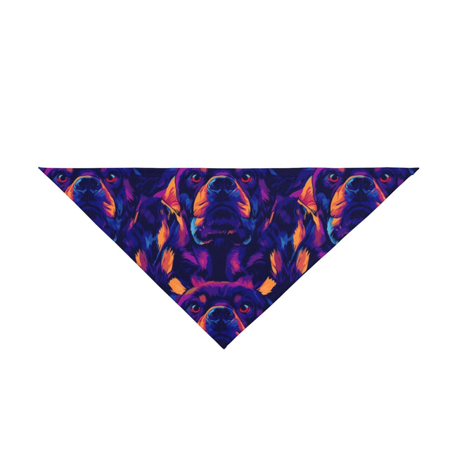 Neon Dreams Rottweiler Pet Bandana
