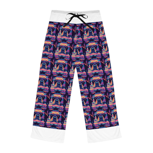 Neon Nostalgia Rottweiler Pajama Pants