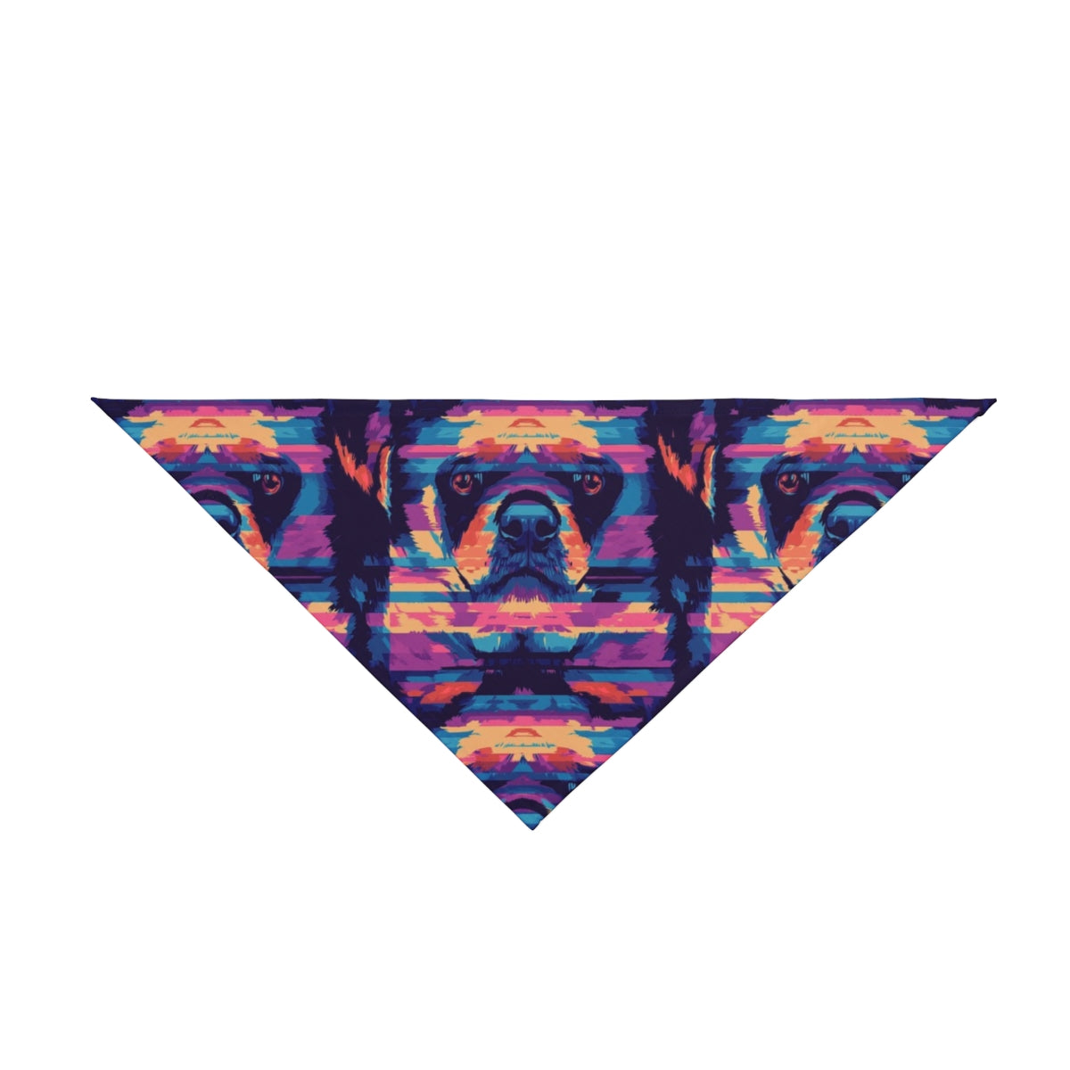 Neon Nostalgia Rottweiler Pet Bandana