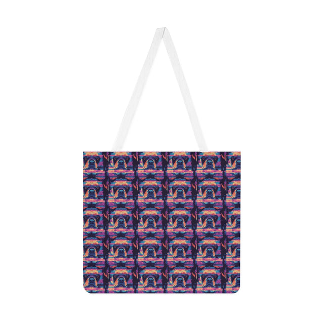 Neon Nostalgia Rottweiler Tote Bag
