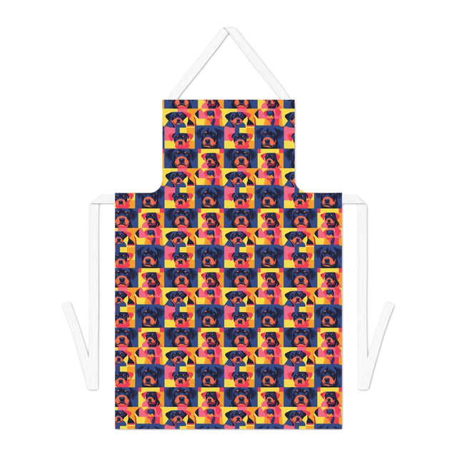 Neon Pop Rottweilers Apron