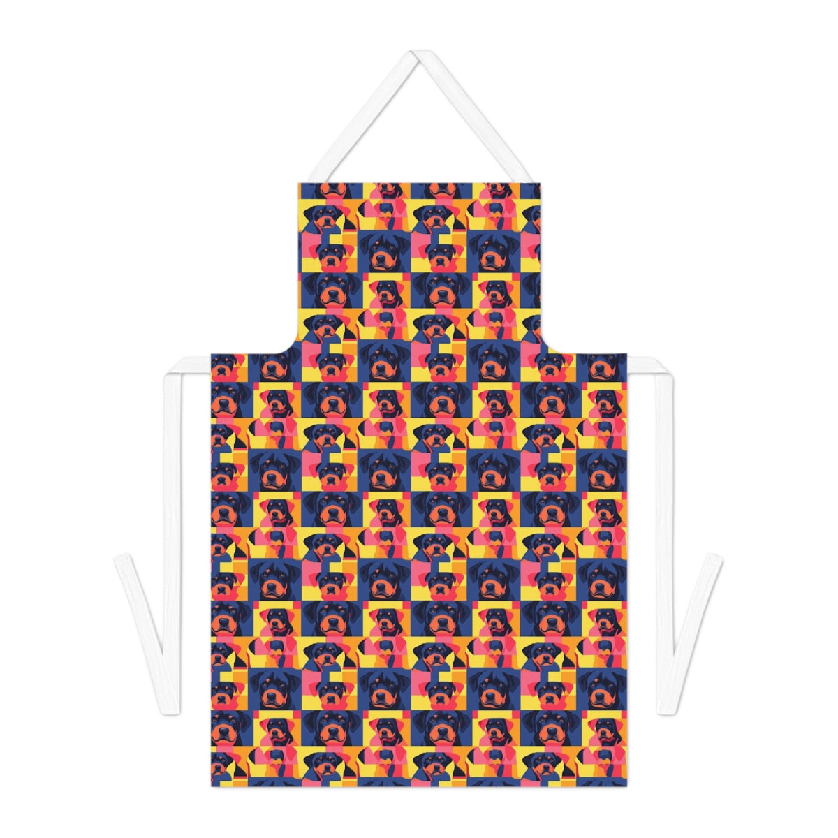 Neon Pop Rottweilers Apron
