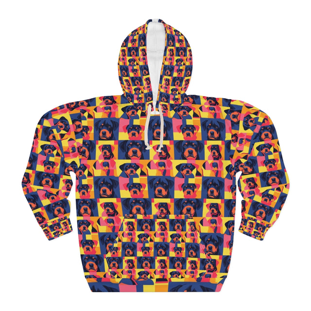 Neon Pop Rottweilers Hoodie