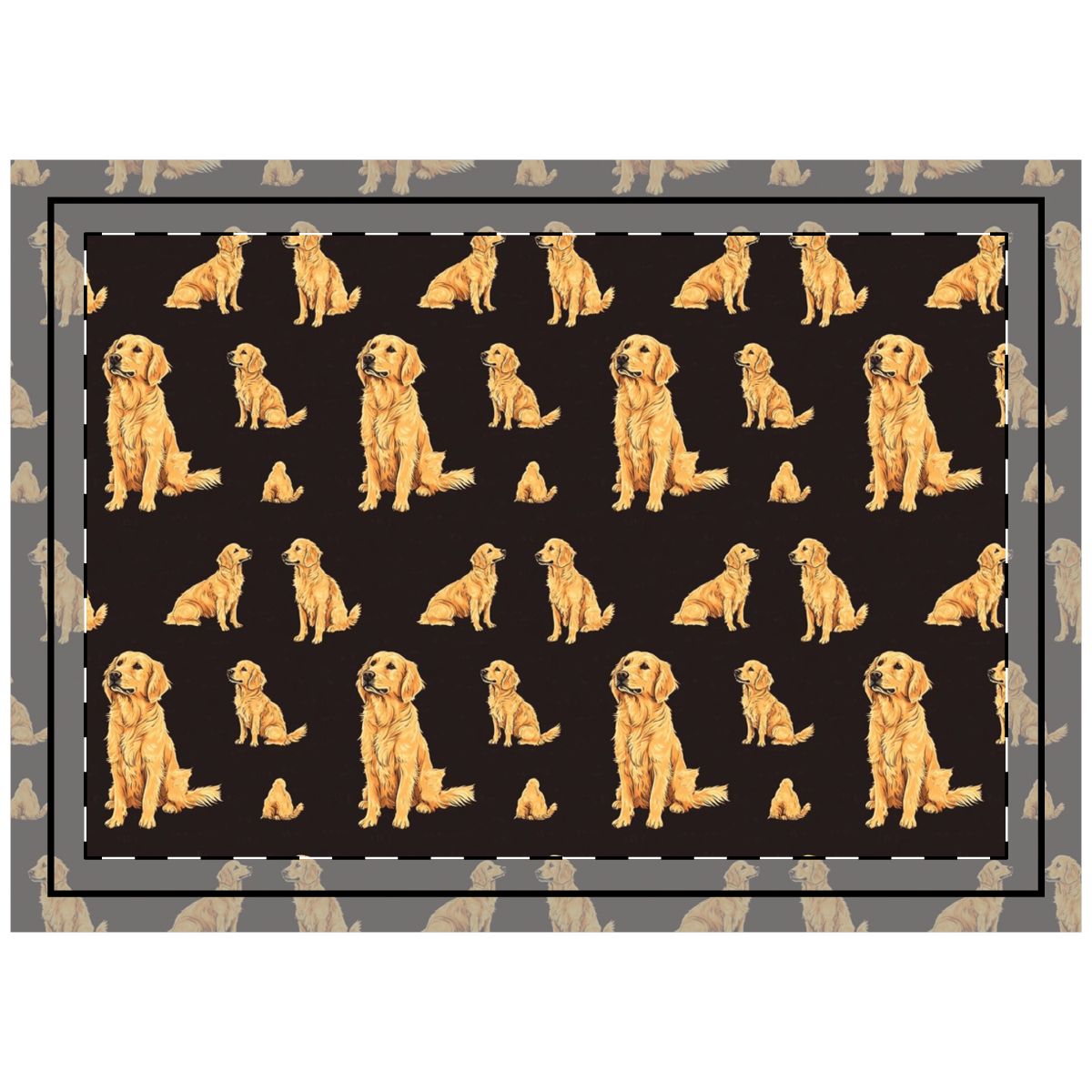 Noble Amber Retrievers Throw Pillow