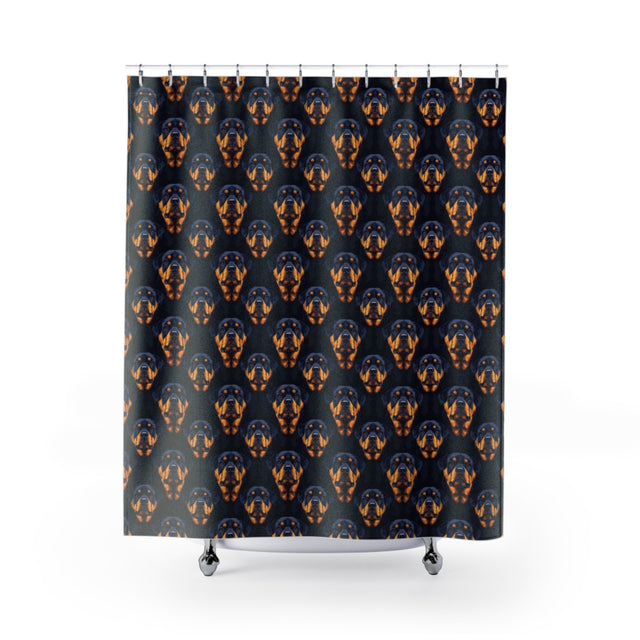 Noble Guardian Rottweilers Shower Curtain
