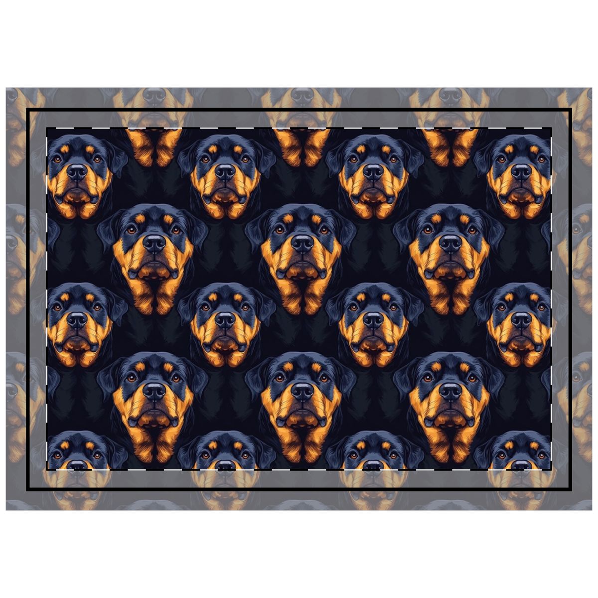 Noble Guardian Rottweilers Throw Pillow
